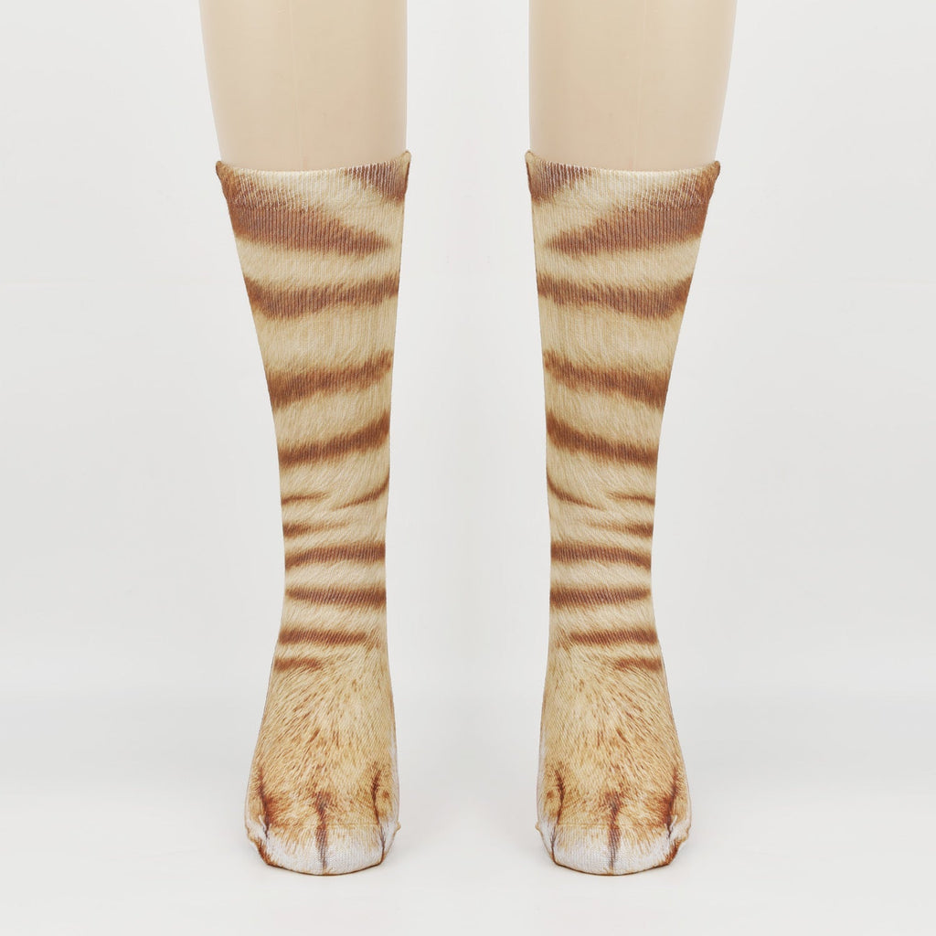 3D Animal Foot Print Socks Printed Socks