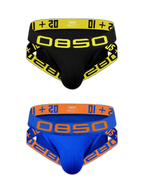 2 Pack Men's Breathable Personalized Low-Rise High-Elastic Briefs