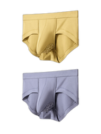 2 Pack Men's Breathable Pouch Separate Modal Briefs