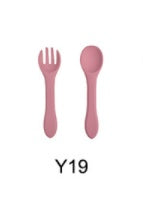 Baby Feeding Set - Silicone Spoon & Fork, Food-Grade BPA-Free