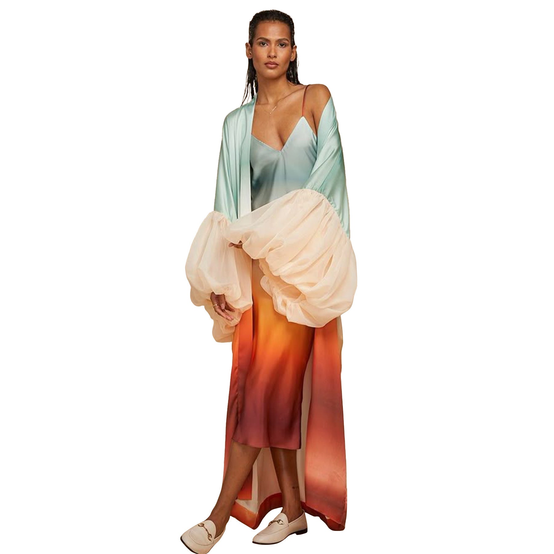Holiday Sun Protection Shirt Beach Print Blouse Coat