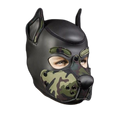 Mr S Leather Neoprene K9 Puppy Hood | Black/Camo