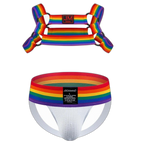 Jockmail Pride Warrior Rainbow Harness Set