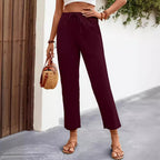 Women's New Lace-up Drawstring Loose Casual Pants