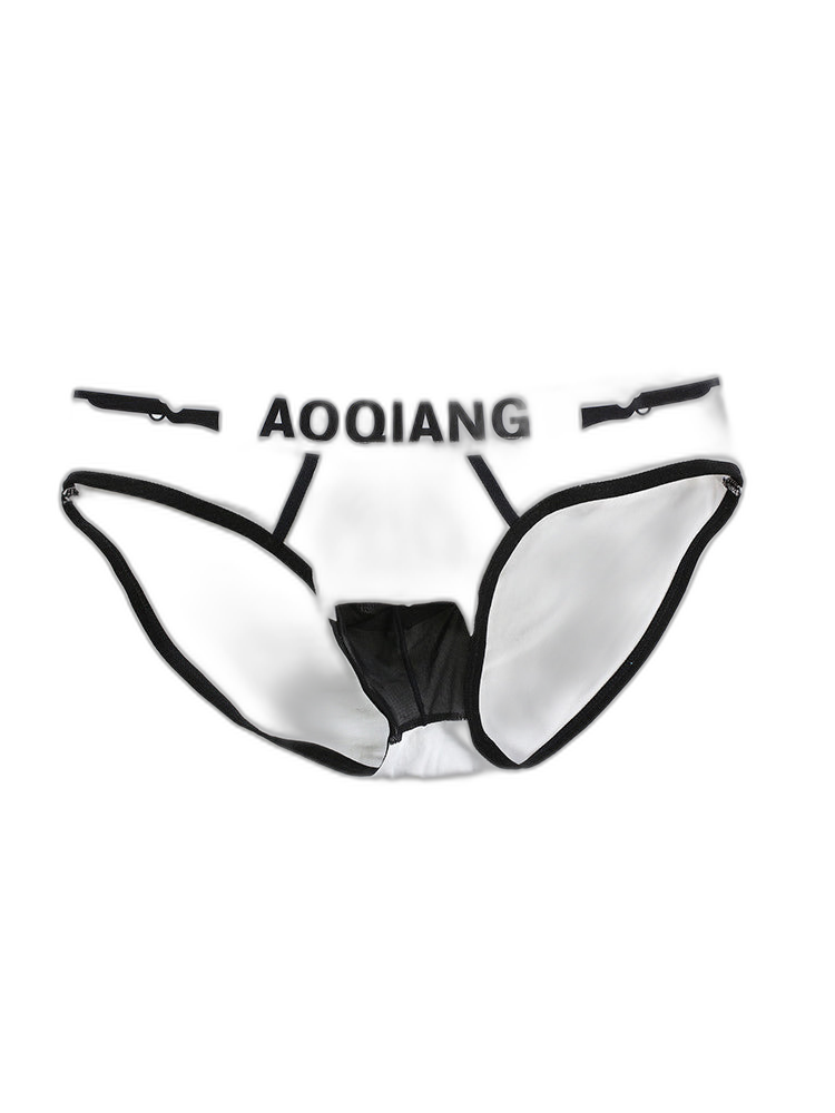 Men's Breathable Cotton Pouch Briefs with Fly