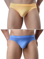 2 Pack Men's Ultra-Thin Ice Silk Briefs
