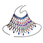 Nightclub Dripping Halter Neck Hollow Vest Bikini Body Chain Women