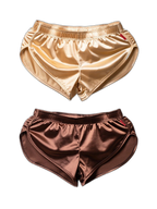 2 Pack Men's Home Loose-Fit Solid Color Seamless Smooth Boxers