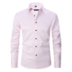Spring And Autumn Formal Casual High-end Black Shirt Men's Long Sleeve
