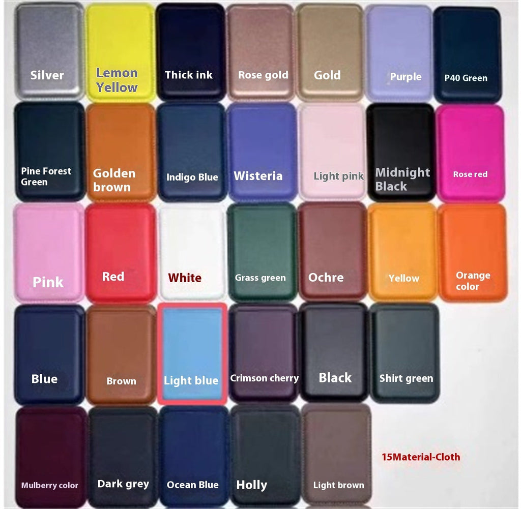 For Magsafe Magnetic Luxury Leather Card Holder Wallet Case For 14 Pro Max 13 12 Phone Bag Adsorption Accessories Cover