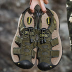 Sandals Men's Trendy Leather Toe Slippers Outdoor Sports Casual Shoes