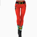Sexy Slim-fit Straight-leg Tight Leggings For Women Featuring 3D Printed Character Designs