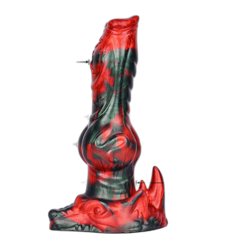 Hellhound – 8 Inch Silicone Fantasy Dildo – Christmas Edition Dog Knot Dildo