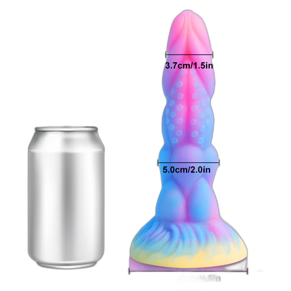 Nebulox - 8 Inch Glow In The Dark Dildo - Monster Dildo - Tentacle Dildo - Bug Dildo