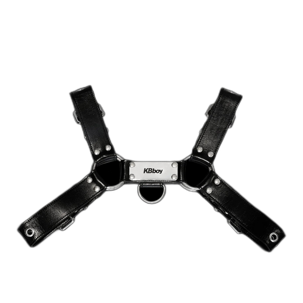 Tumbled Leather Bulldog Harness