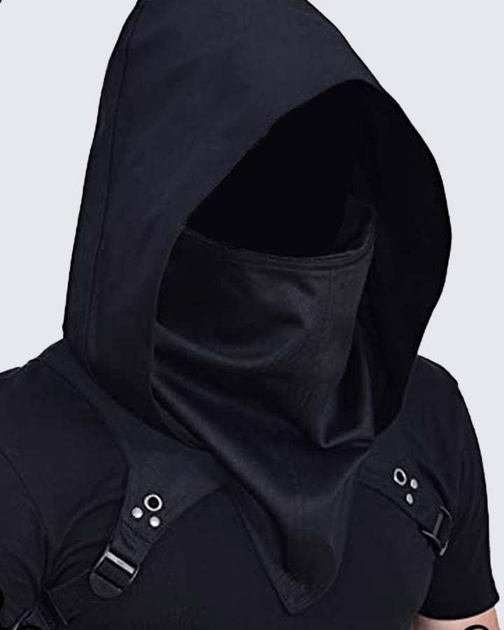 Techwear Detachable Hooded Face Cover Mask