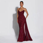 Women's Fashionable Casual Strap Sequin Dress