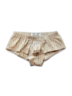 Mens Plaid Front Pouch Boxer Shorts