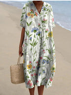 Women's Comfortable Loose Printed Long Dress