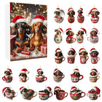 Christmas Coming Blind Box Sausage Dog Cup Pendant