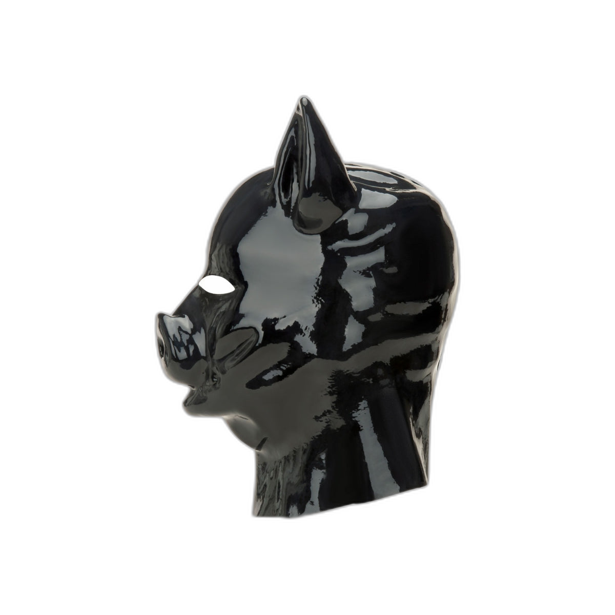 Prowler RED Latex Pig Hood Black