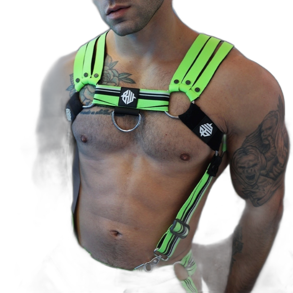 Breedwell Circuit Breaker Body Harness Neon Green
