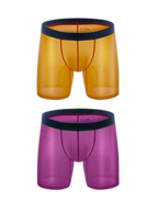 2 Pack Men’s Breathable Athletic Mesh Boxer Briefs