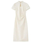 Women's Solid-Color Casual Modified New Chinese-style Dress
