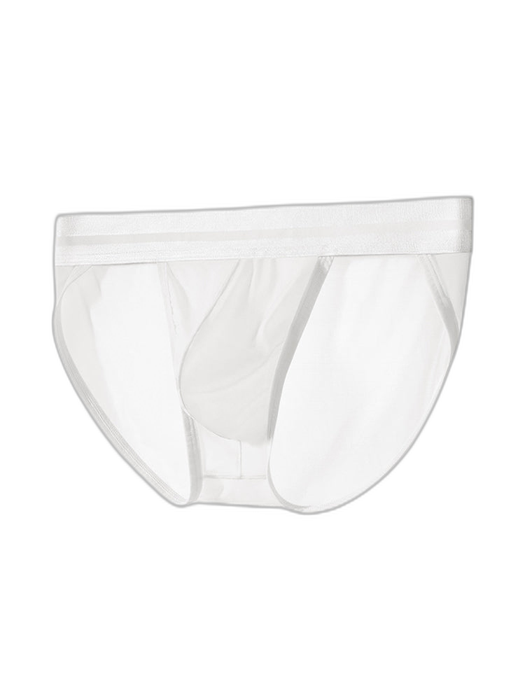 2 Pack Men's Ultra-Soft Ice Silk Quick-Dry Smooth Cooling Briefs