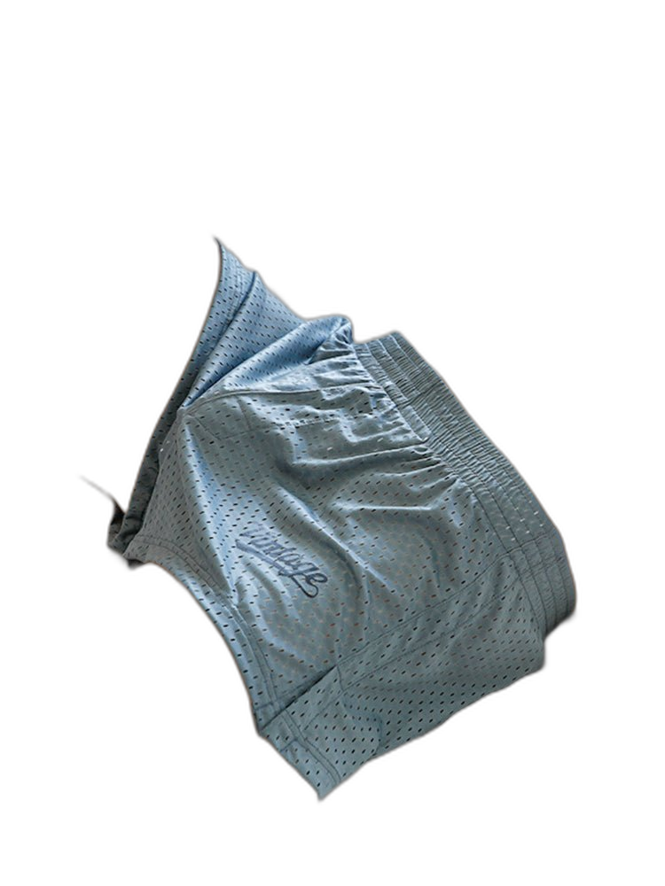 2 Pack Men's Seamless Comfort Quick-Dry Lightweight & Airy Mesh Boxers Shorts