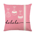Christmas Pillow Cover Linen Letter Printing