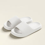 Solid Thick-soled Home Slippers Summer Non-slip Floor Bathroom Slipper For Women Men's House Shoes