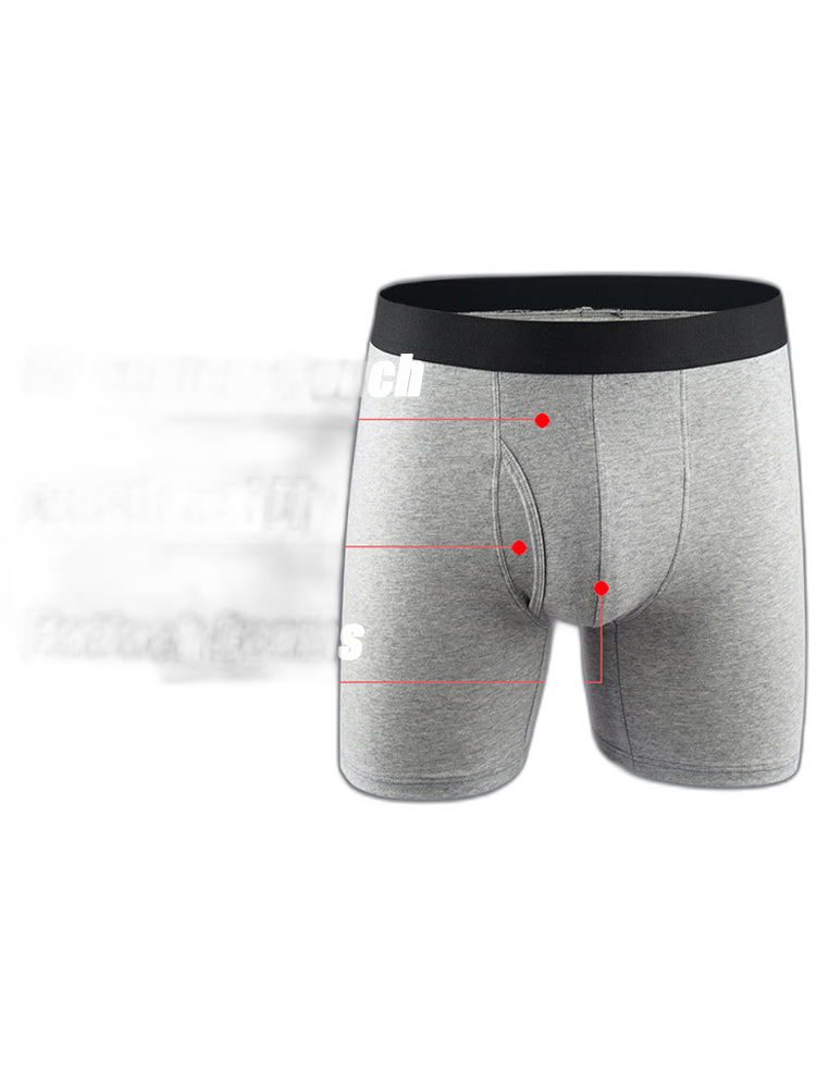 Multi-pack Men's Prevent Thighs Chafing Boxer Briefs