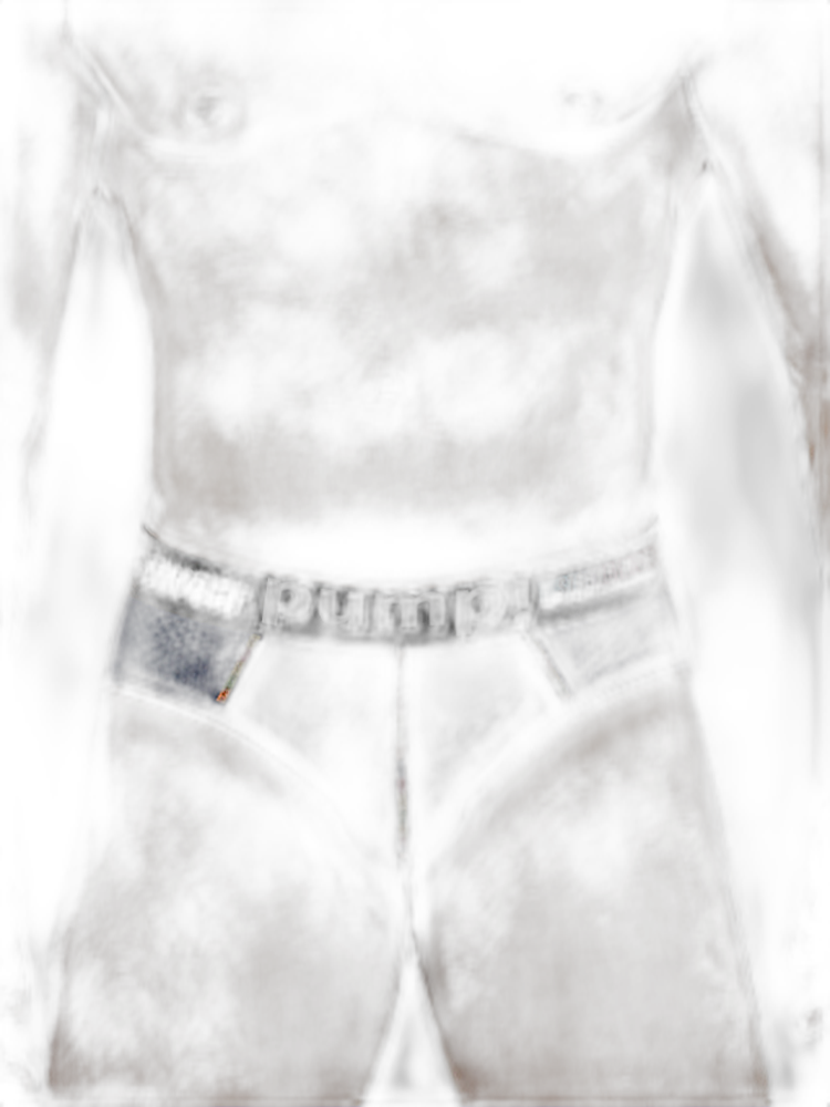 Men's Mesh Briefs With Colorful Spliced Lines