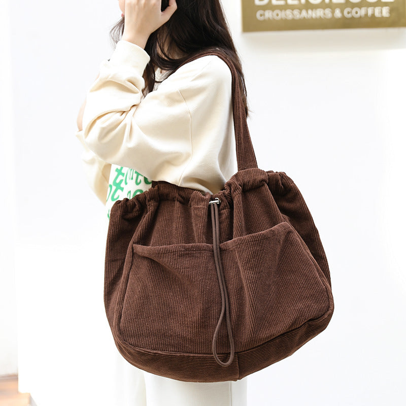 Women's Fashion Vintage Corduroy Handbag