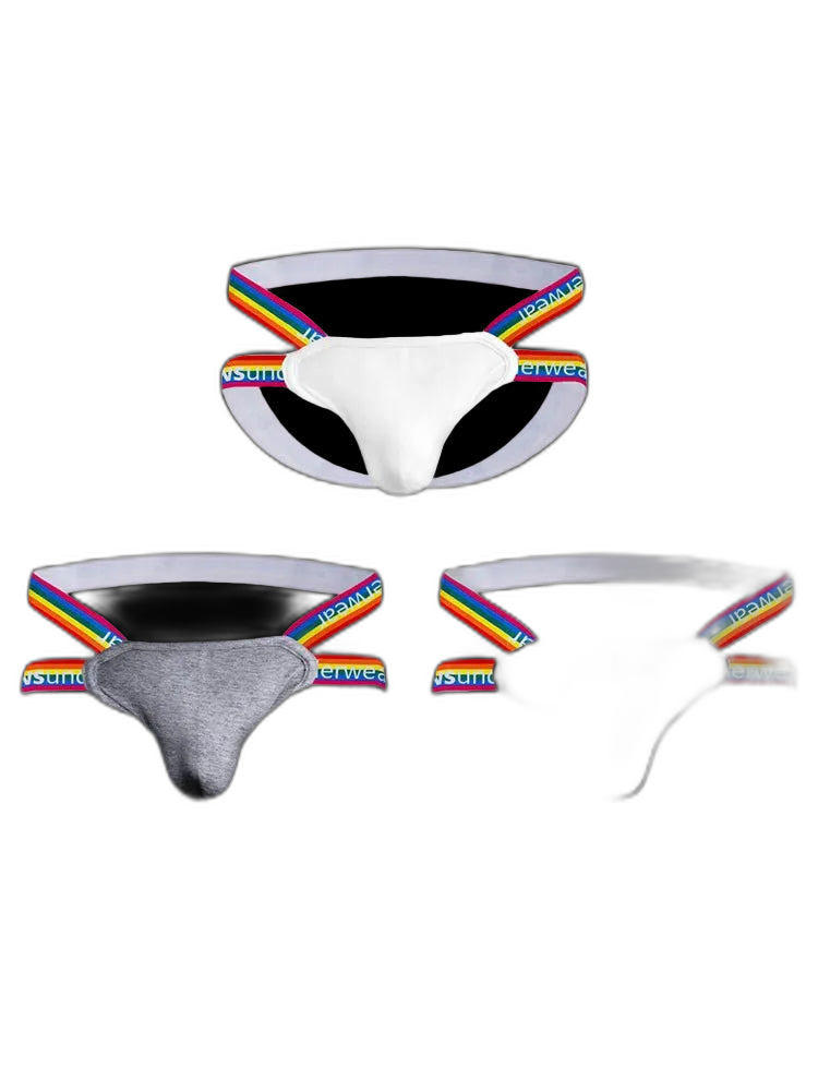 3-pack Rainbow Cotton Thong