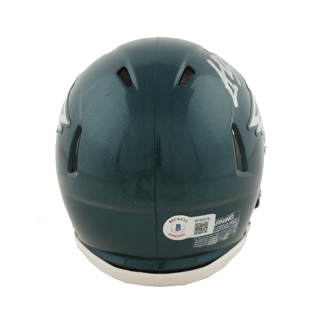 AJ Brown Signed Eagles Speed Mini Helmet (Beckett)