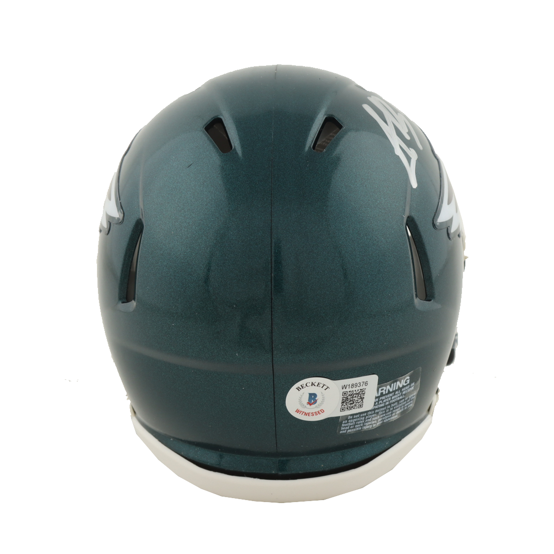 AJ Brown Signed Eagles Speed Mini Helmet (Beckett)