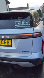 Personalised Car Window Vinyl Decal | Great For Businesses & Pet Social Media