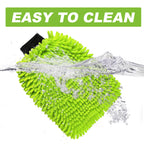 Microfiber Car Wash Mitt & Towels (2 Pack)  Soft Absorbent Cleaning Set