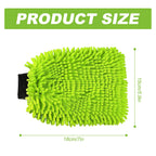 Microfiber Car Wash Mitt & Towels (2 Pack)  Soft Absorbent Cleaning Set