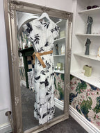 Luxtyle White Flower Dress | Floral Print | One Size 8–14