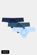 3 Pack CHEEKY Thong Briefs