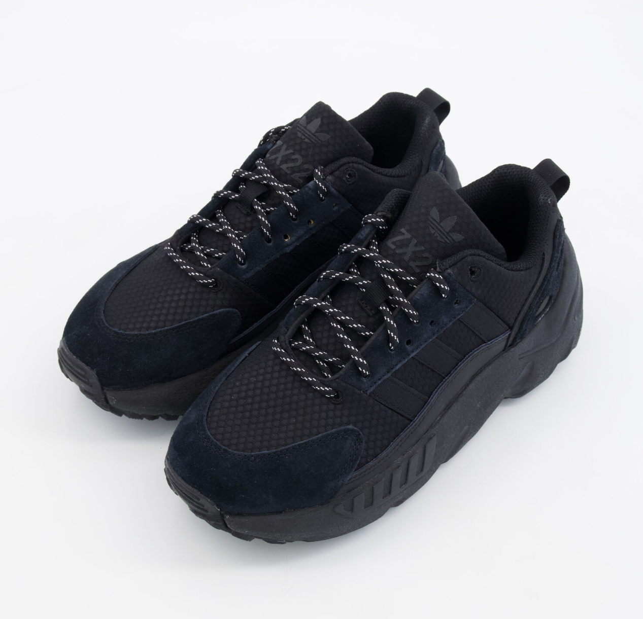 Adidas ZX 22 Boost Trainers Black Unisex Sneakers Size UK 5.5 EU 38.5