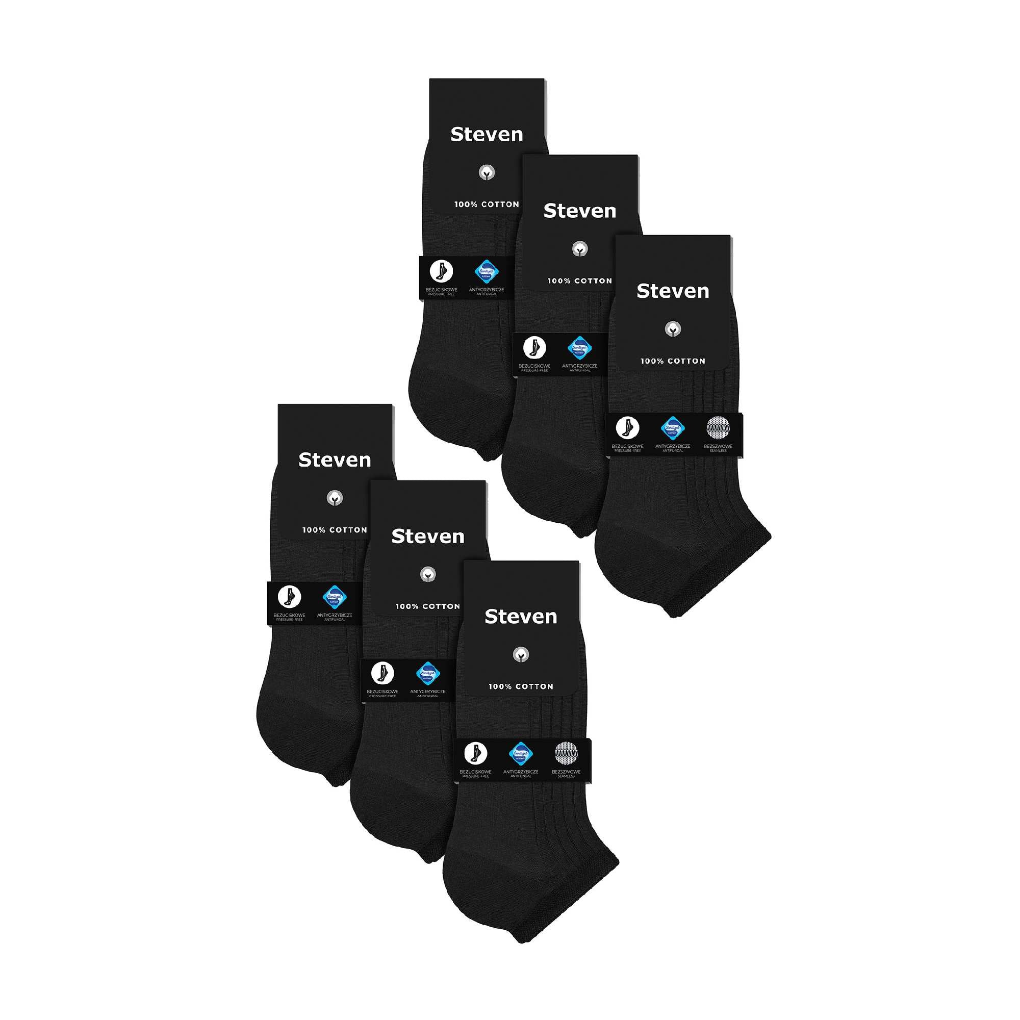6 Pairs Mens 100% Cotton Low Cut Trainer Cushioned Ankle Socks