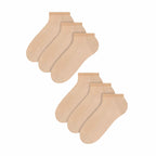 6 Pairs Mens 100% Cotton Low Cut Trainer Cushioned Ankle Socks