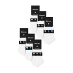6 Pairs Mens 100% Cotton Low Cut Trainer Cushioned Ankle Socks
