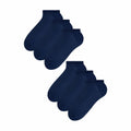 6 Pairs Mens 100% Cotton Low Cut Trainer Cushioned Ankle Socks