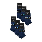 6 Pairs Mens 100% Cotton Low Cut Trainer Cushioned Ankle Socks