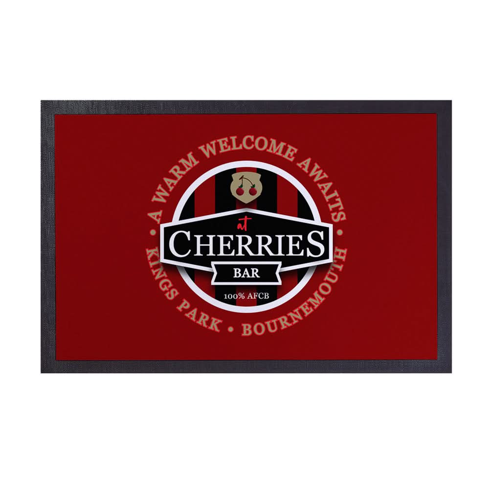 Bournemouth Cherries Bar  - Football Legends - Door Mat -60cm X 40cm